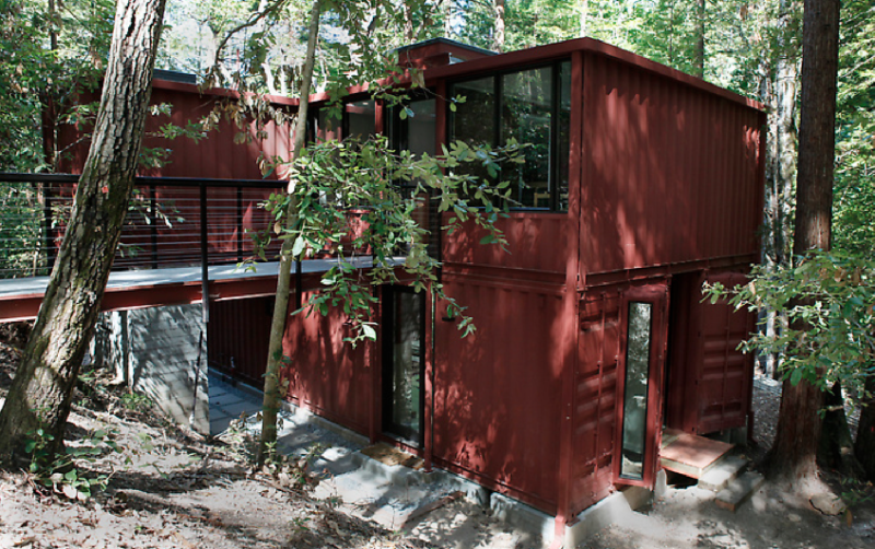 Containerhaus in den Redwoods (2)