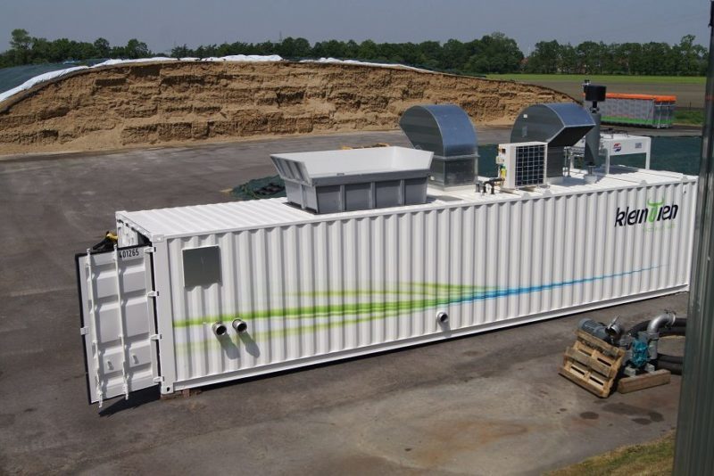Kleinvieh Biogasanlage im Container