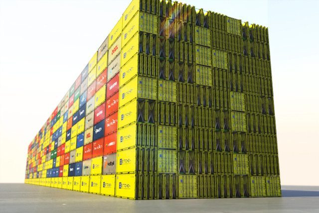 folding container visualisierung im depot