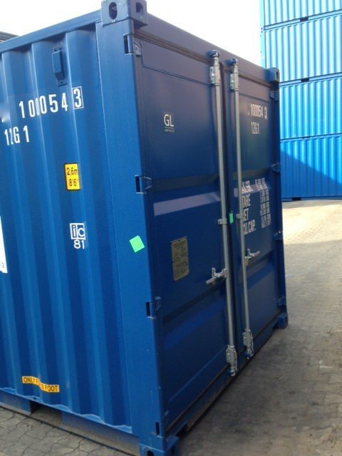 8 Fuß Lagercontainer, neu, blau