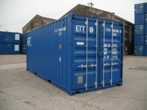20 Fuß Container neuwertig BLAU