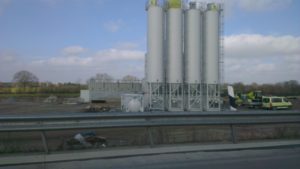 Betonmischwerk aus Containern