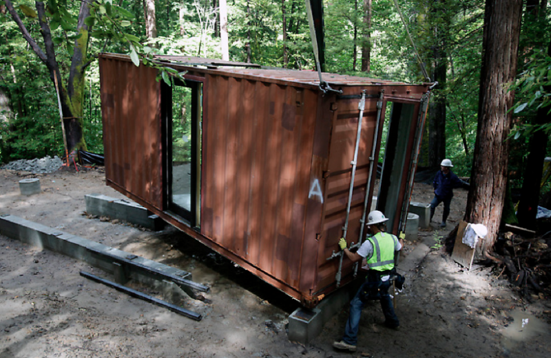 Containerhaus in den Redwoods (4)
