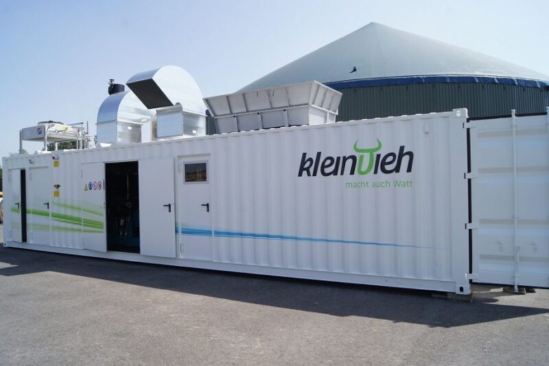 Kleinvieh Biogasanlage im Container