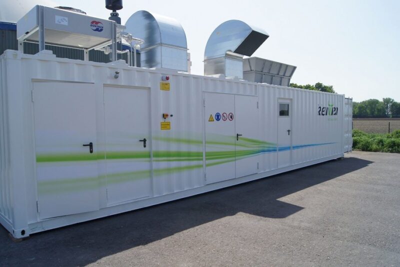 Kleinvieh Biogasanlage im Container