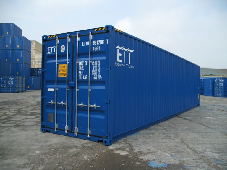 40 Fuß High Cube Container, blau