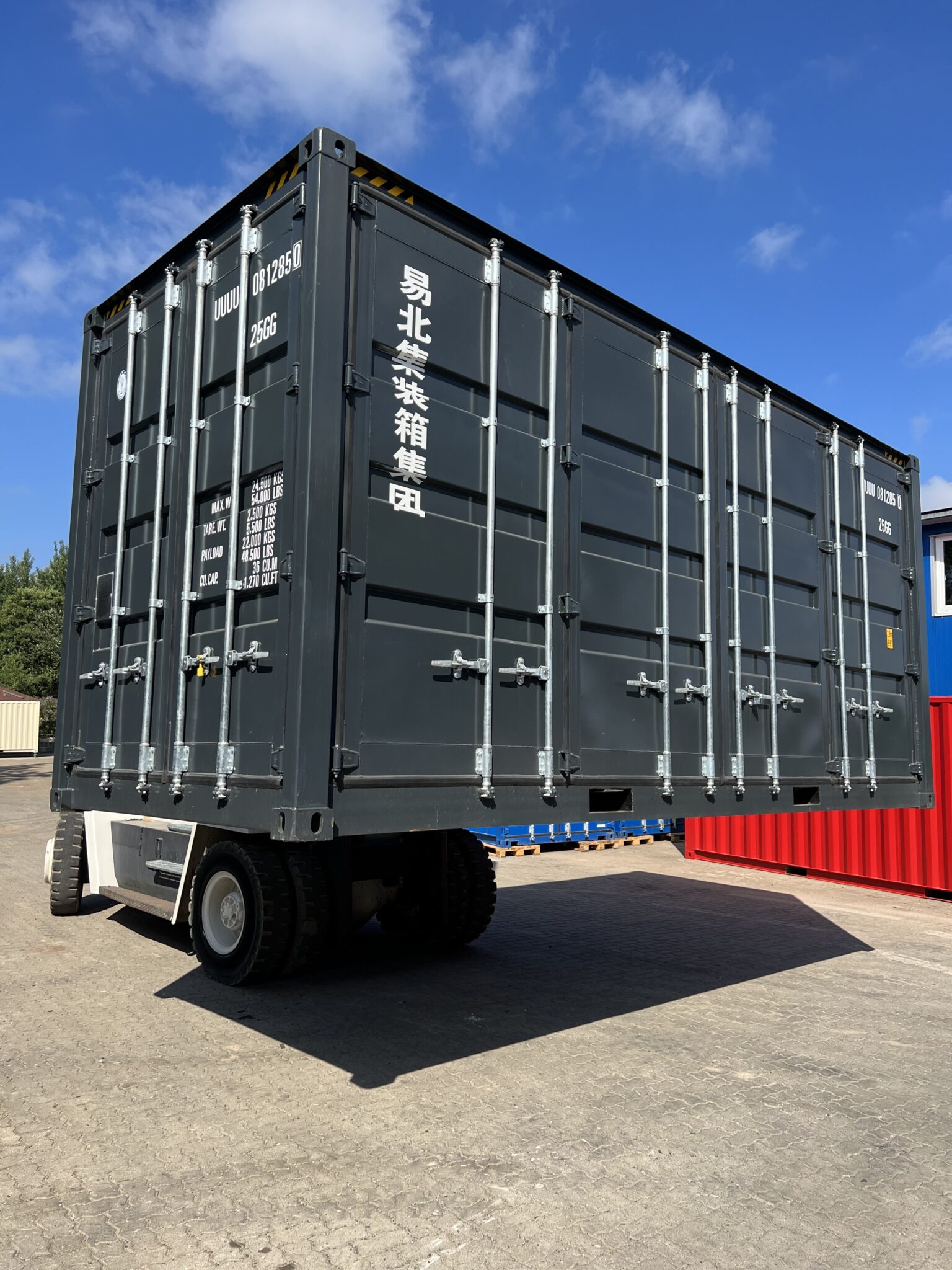 40 Fuß High Cube Container, 3 Seiten zu öffnen (Side Door ...