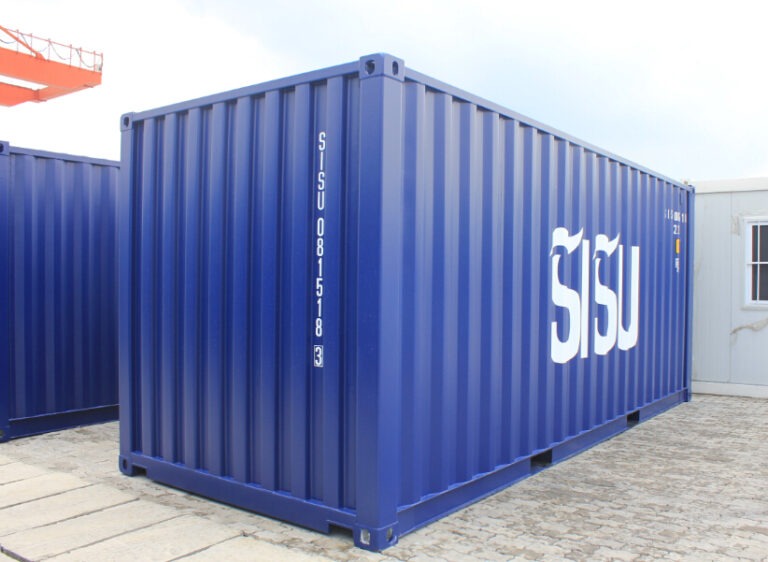 20 Fuß Container, blau