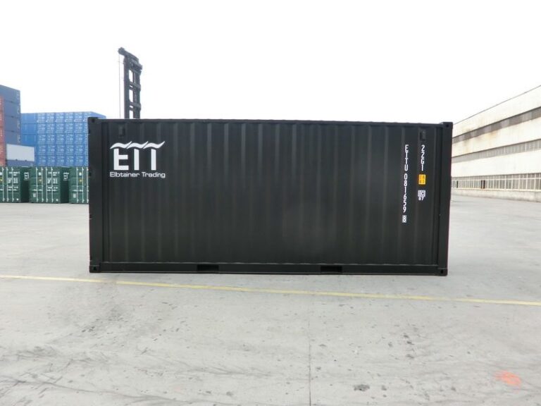 20 Fuß Container, schwarz