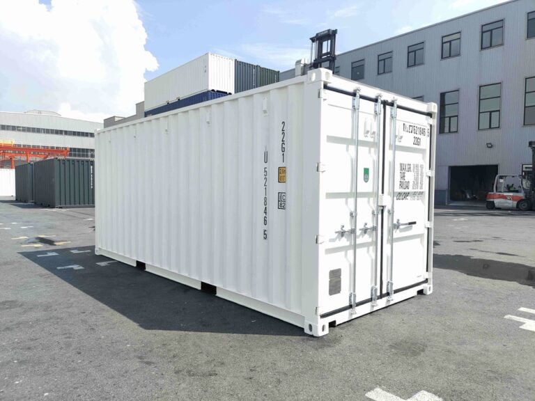 20 Fuß Container, weiß