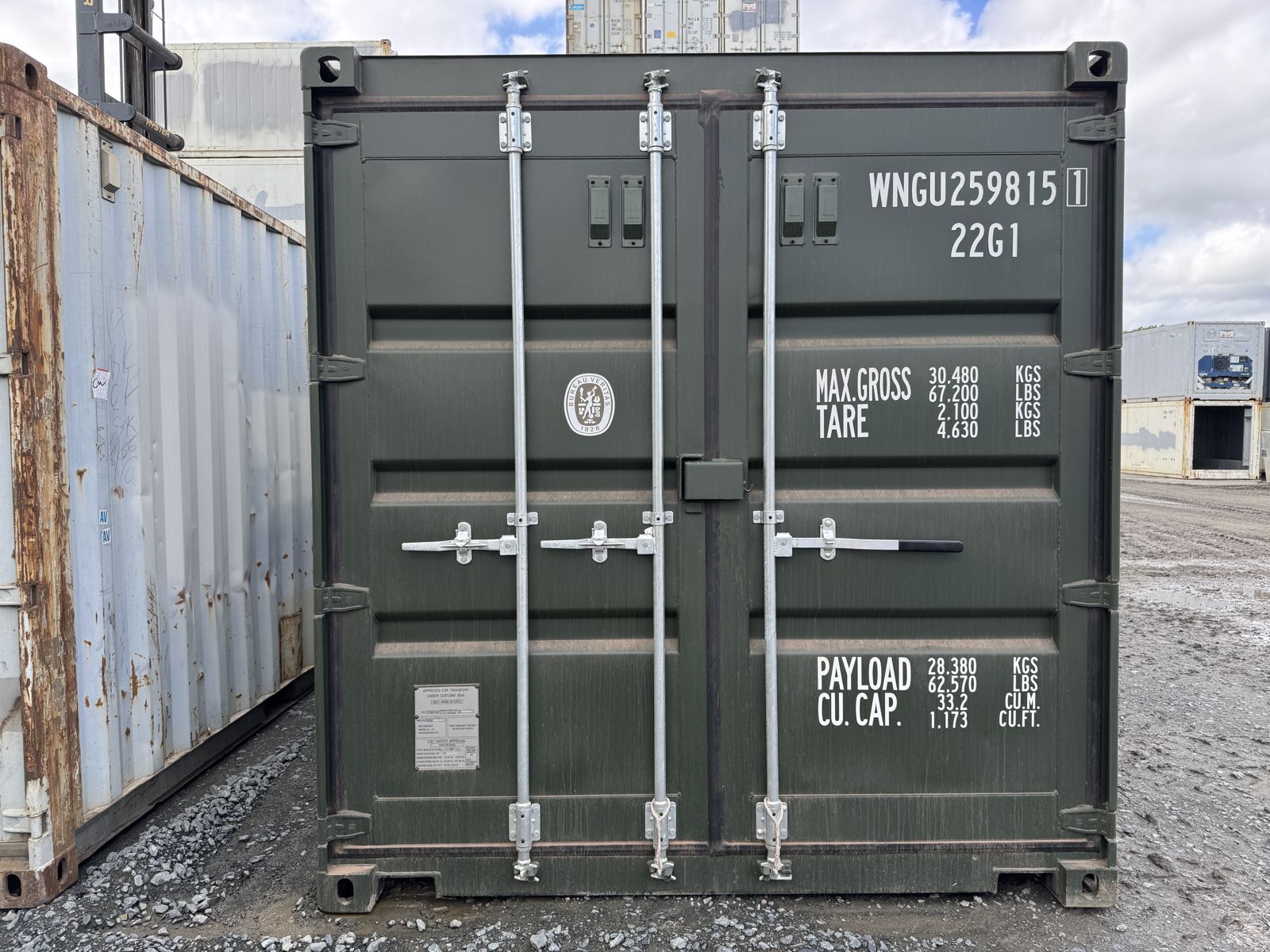 20 Fuß container kieferngrün RAL 6028, Bild 2