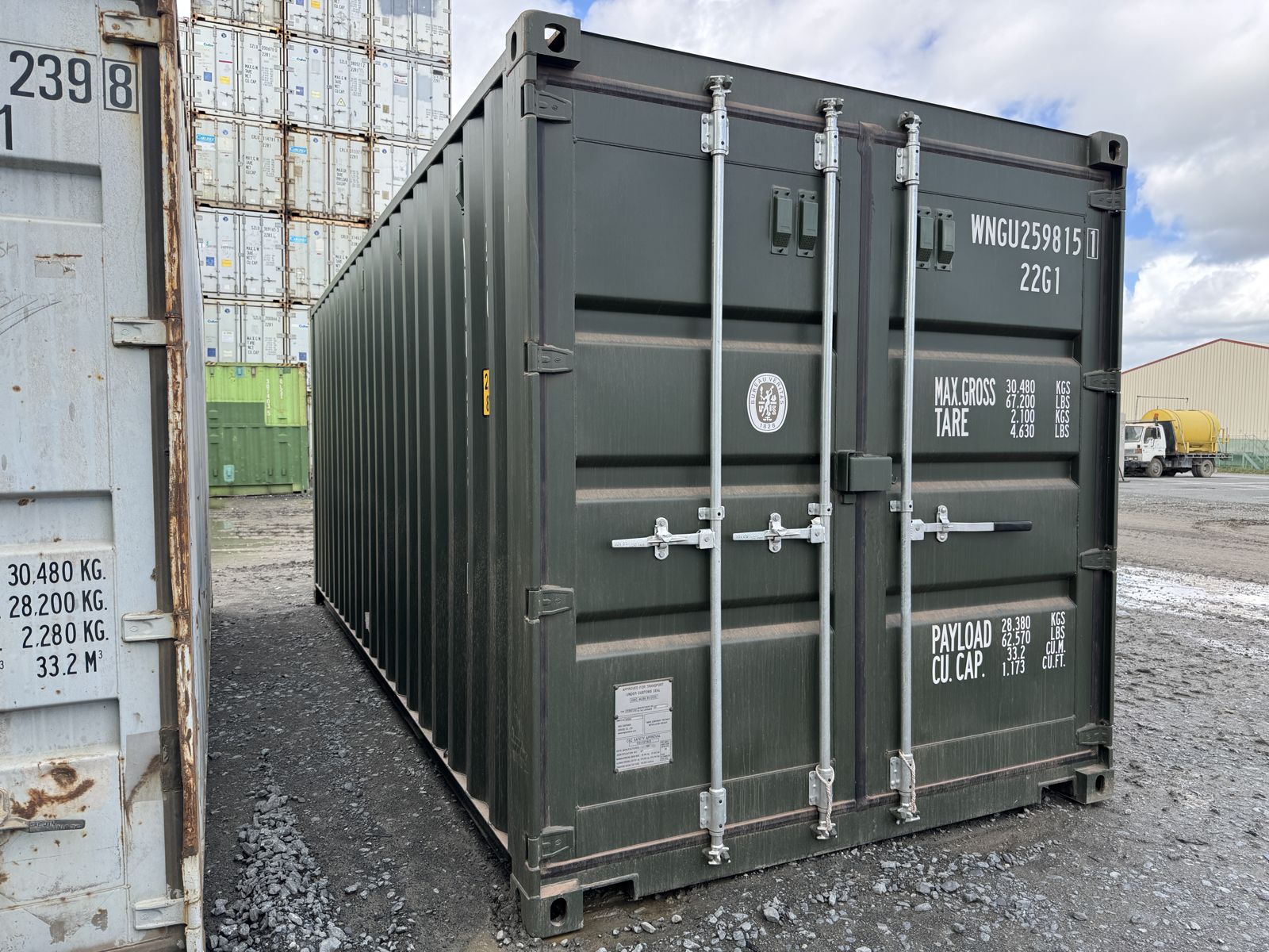 20 Fuß container kieferngrün RAL 6028, Bild 3