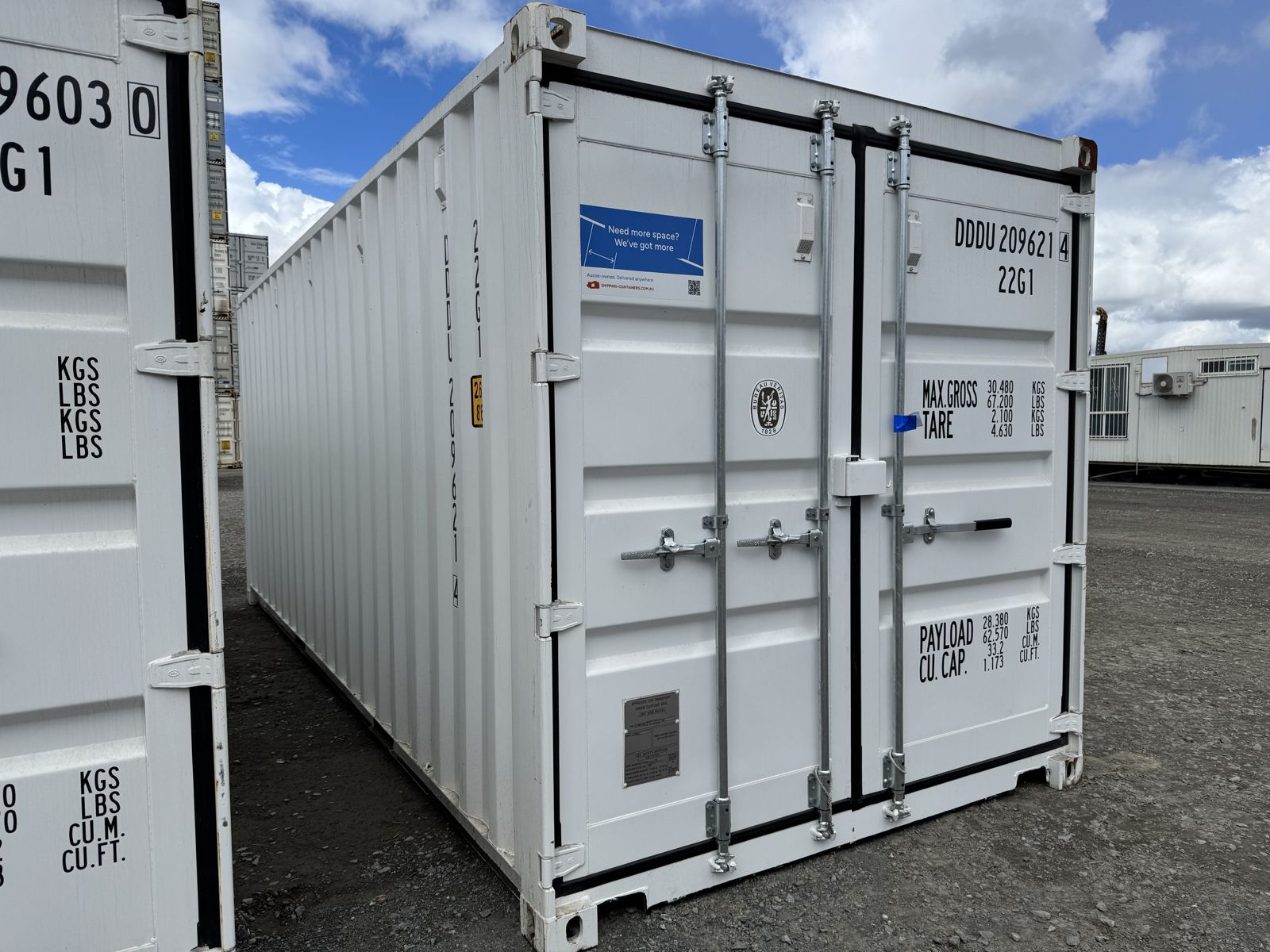 20 Fuß container signalweiß RAL 9003, Bild 1