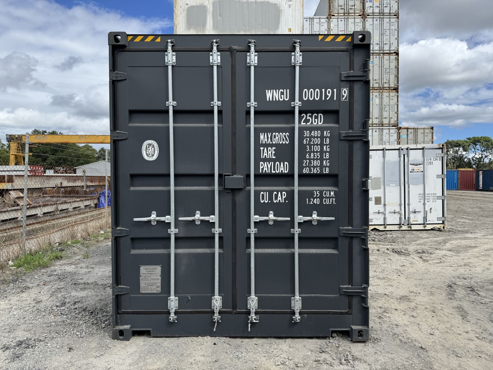 20 Fuß high cube side door container anthrazit RAL 7016, Bild 2