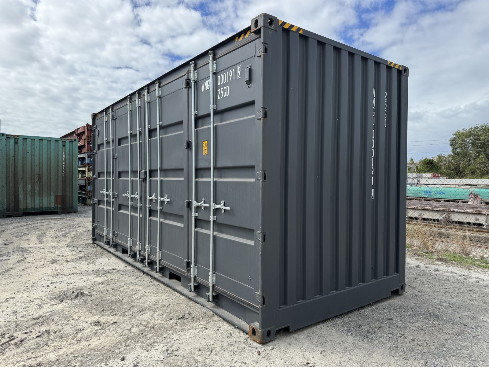 20 Fuß high cube side door container anthrazit RAL 7016, Bild 6