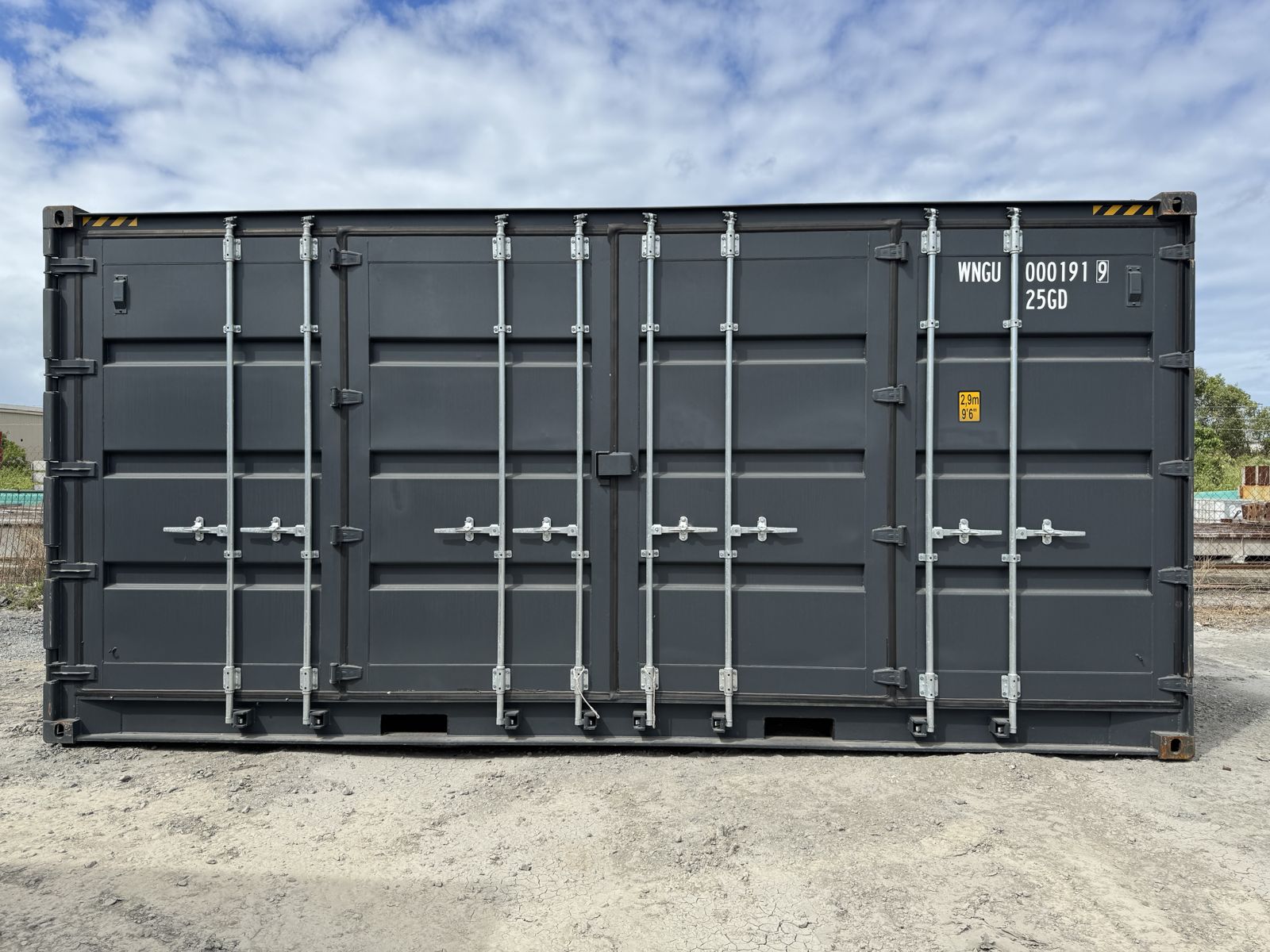 20 Fuß high cube side door container anthrazit RAL 7016, Bild 7