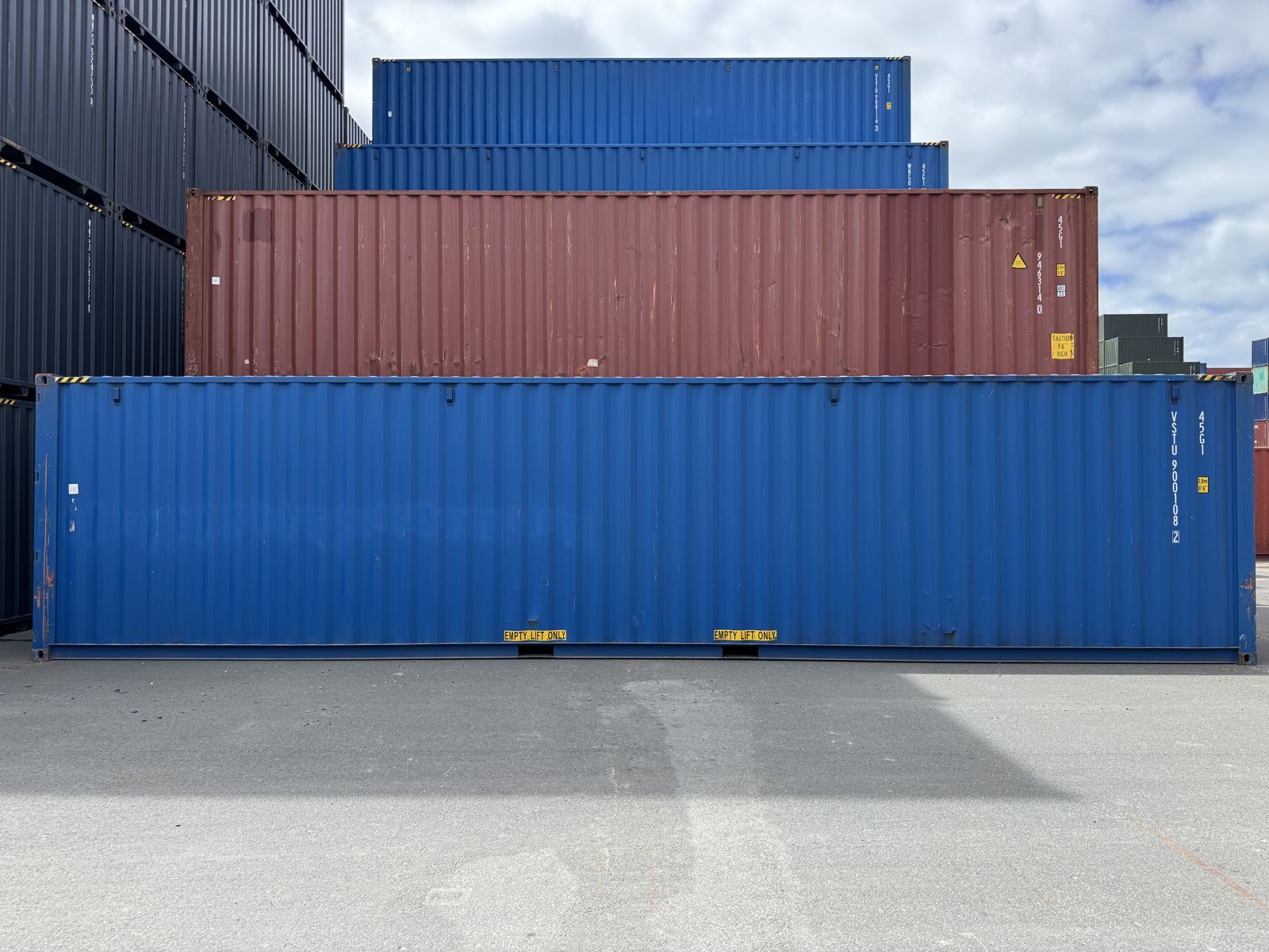 40 Fuß high cube container enzianblau RAL 5010, Bild 2
