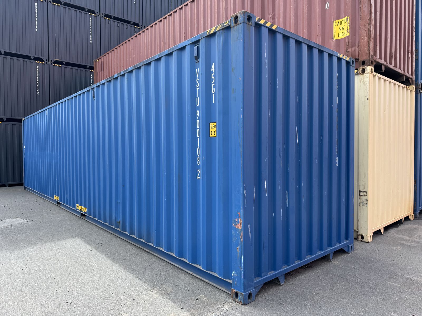 40 Fuß high cube container enzianblau RAL 5010, Bild 3