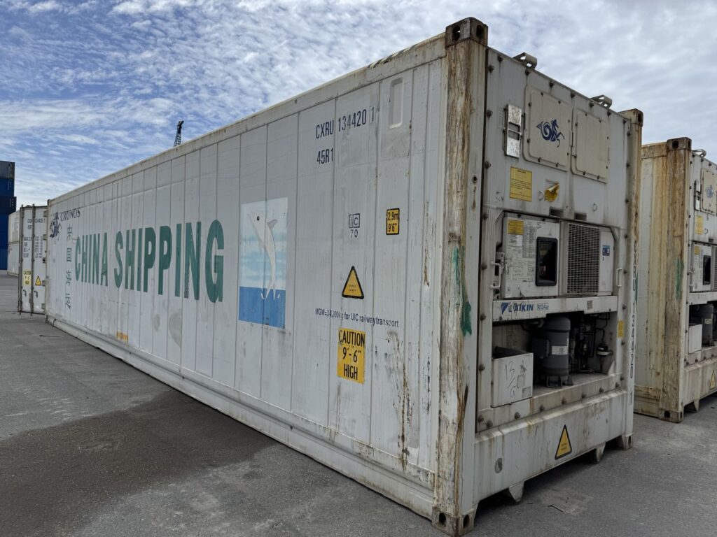40 Fuß High Cube Kühlcontainer, gebraucht, ohne Kühlfunktion (isolierter Lagercontainer)